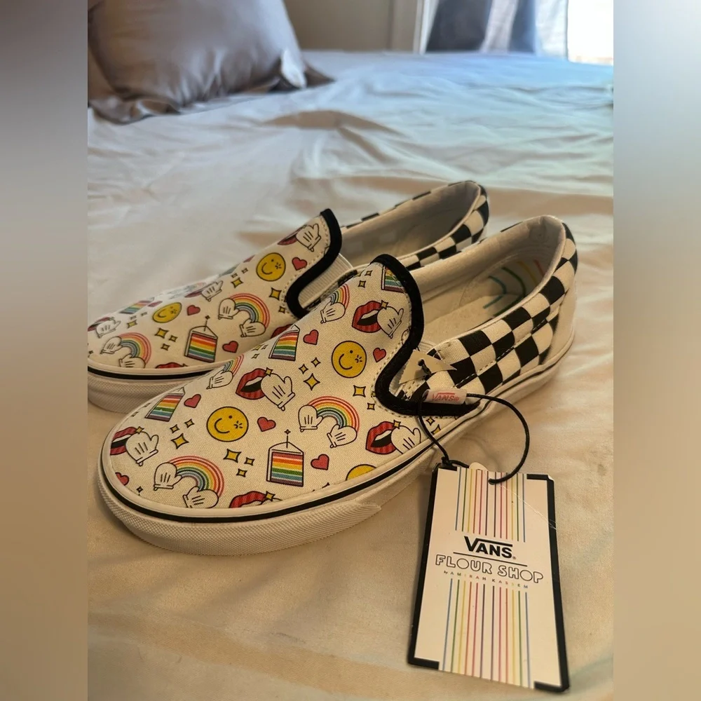 Vans Flour Shop Icon Checker Board Slip on‎ shoes Size 6.5 Women’s NWOB - Picture 3 of 12